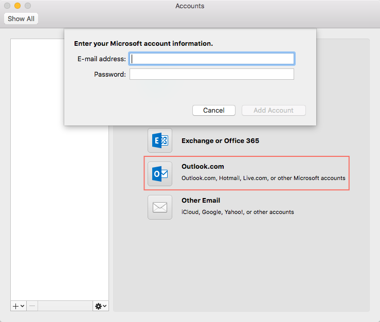 Can i add mac to microsoft account free
